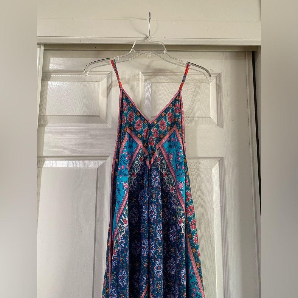 Tolani Bohemian Maxi Dress with Geometric Patterns Size XS - Picture 7 of 11